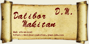 Dalibor Makitan vizit kartica